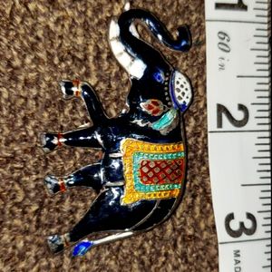 Vintage lucky elephant brooche